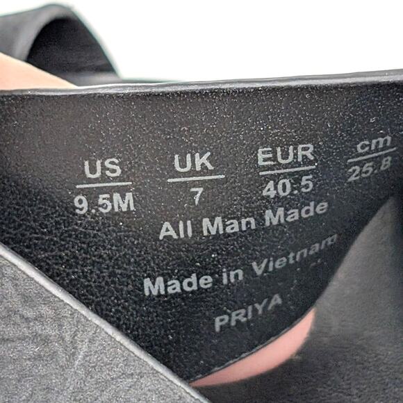 Naturalizer Priya Wedge Sandal Women's Ankle Strap Black Size US9.5M EU40.5 - Picture 7 of 13